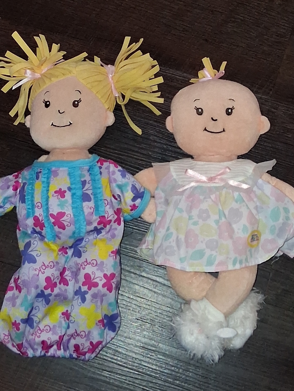Plush Baby Doll Set - Soft Pink & Multi-Color Outfits